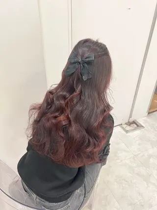 ロング カラー ヘアアレンジ ブリーチなし透明感 カラー/MISANOのヘアスタイル