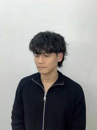 パーマ メンズ レディースショート カットモデル募集🌟のヘアスタイル