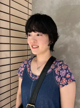 ショート パーマ デザインパーマ/ カット/nanaのヘアスタイル
