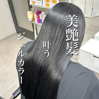 セミロング 【体験】韓国 メイク&ヘア天神のヘアスタイル
