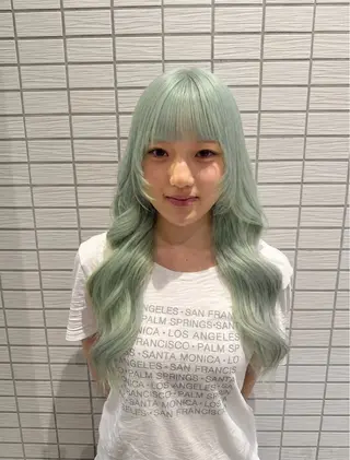 ロング カラー 【暖色カラー＋色持ち 重視】💟まなみのヘアスタイル