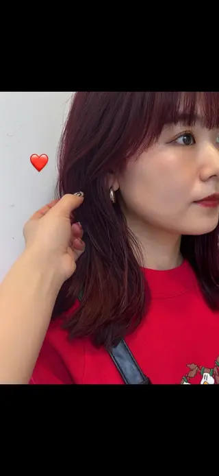 セミロング カラー ブリーチ/デザイン 🎀Kanoのヘアスタイル