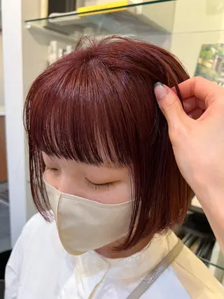 ミディアム カラー 三谷はるな /名古屋/本山のヘアスタイル