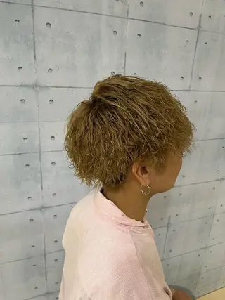 ショート カラー パーマ メンズ 本場韓国ヘア/韓国風 メンズヘア　須田龍世のヘアスタイル