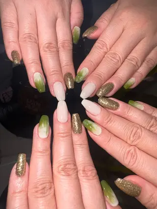 ネイル 33nail✴️栄 スミレ❇️Gel-xのネイルデザイン