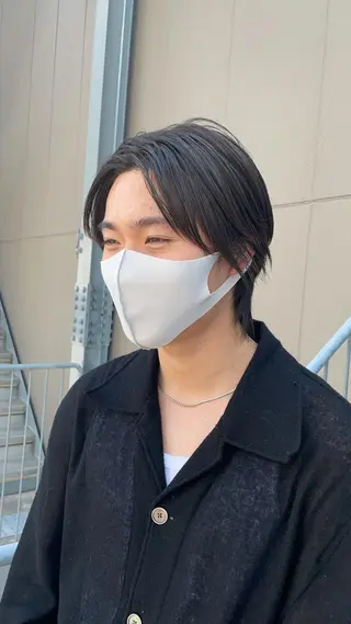 ショート カラー パーマ メンズ 大人ボブと似合 わせカラー/馬場 翼のヘアスタイル