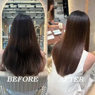 セミロング カラー 柔らかいhair🐕 Yu🫧銀座🩶のヘアスタイル