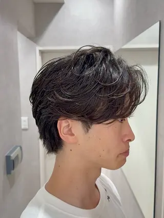 ショート パーマ メンズ 【東北メンズヘア1 位受賞🥇】本間祐太のヘアスタイル