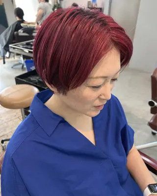 ショート カラー 綿貫 美雪のヘアスタイル