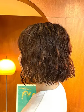 ショート カラー パーマ kitin 吉祥寺 山岸花のヘアスタイル