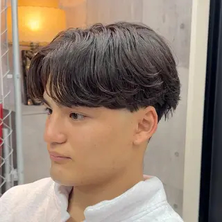 ショート パーマ ヘアアレンジ メンズ MENIN メンズ サロン 望月 涼太のヘアスタイル