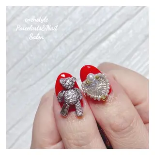 ミディアム ネイル 🐾enen style 🐾のネイルデザイン