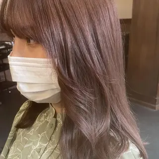セミロング カラー ヘアアレンジ Hikari /京都駅美容室のヘアスタイル