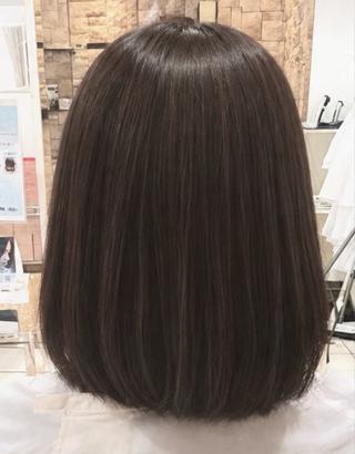 ミディアム カラー 透明感カラー×美眉 🎀大西みゆう🎀のヘアスタイル