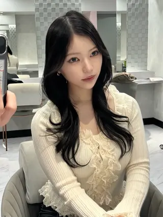 ロング カラー Ryo/名古屋 /小顔レイヤーカットのヘアスタイル