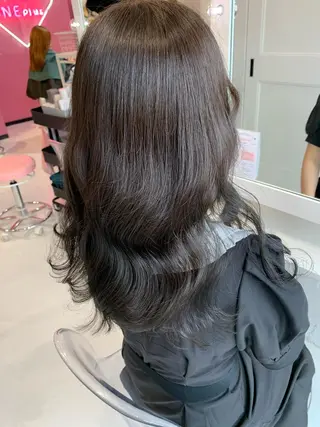 セミロング 坂 瑞希のヘアスタイル