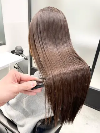 カラー 韓国レイヤーカット 髪質改善▫️水野有真のヘアスタイル