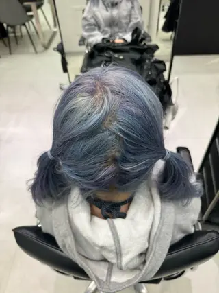 ミディアム カラー 🫧ハイトーン✨格安 より質💐マンツーマのヘアスタイル