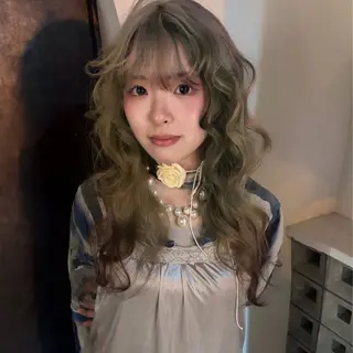 ロング カラー ヘアアレンジ りね💟ハイトーン/ レイヤーカット✩.*のヘアスタイル