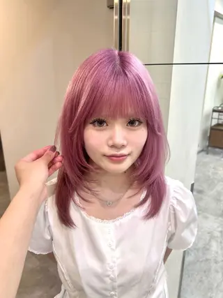 ミディアム カラー レイヤーカット♡ のぐちまおのヘアスタイル
