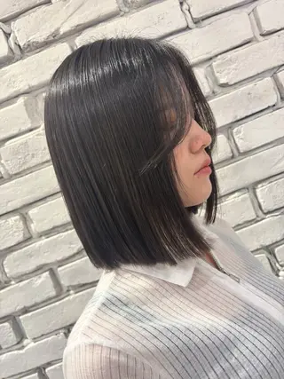 ミディアム ボブ特化・縮毛矯正/ 上原麗咲希のヘアスタイル