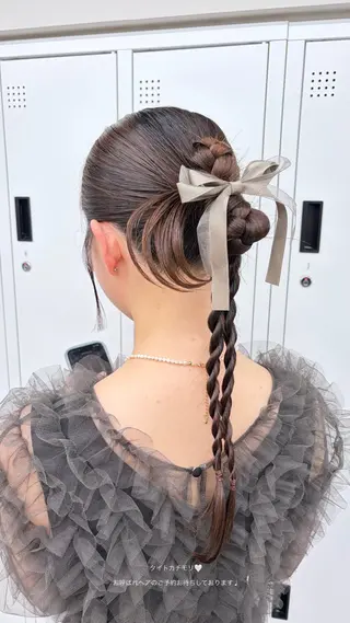 ロング ヘアアレンジ エクステ🫧艶カラー ￤横浜  ももはのヘアスタイル