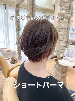 ショート パーマ 髪質改善ストレート ⚡️下ノ村柊斗⚡️のヘアスタイル