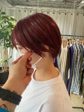 ショート カラー ♡レイヤーカット れお♡のヘアスタイル