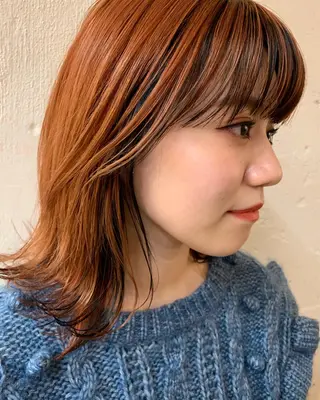 ミディアム haru/レイヤー/ ウルフのヘアスタイル