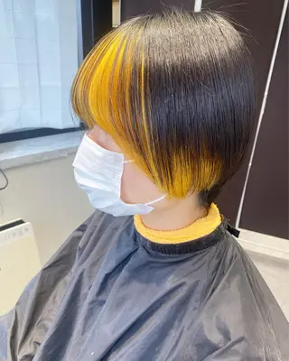 ショート デザイン🥇複雑履歴 ハイトーン特化のヘアスタイル