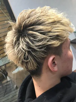 ショート カラー メンズ 島田 竜也のヘアスタイル