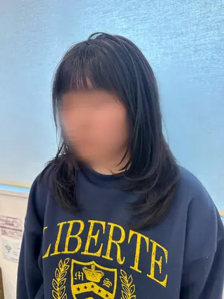 セミロング 押川 未羽のヘアスタイル