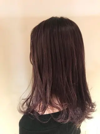セミロング カラー 清水 ちひろ ✄トップスタイリストのヘアスタイル