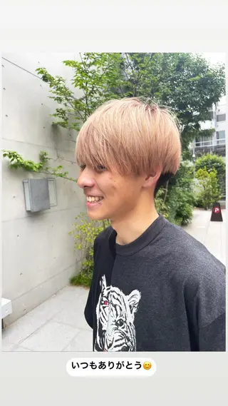 ショート カラー メンズ 表参道【髪質改善】 宮嶋勇太のヘアスタイル