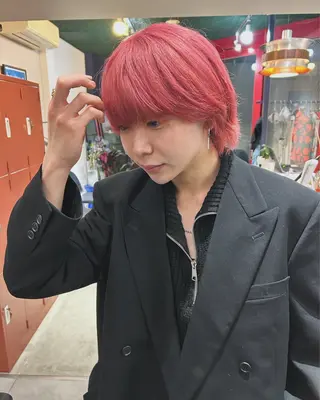 ショート カラー メンズ 梅田デザインカラー 🌈🏆ヒノキのヘアスタイル