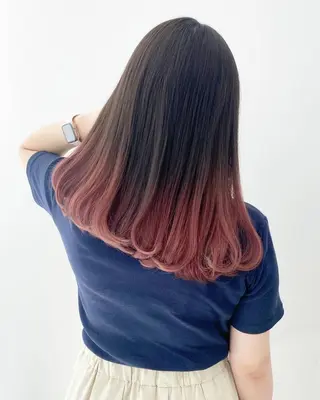 セミロング 【ブリーチ縮毛矯正】 TAKUMIのヘアスタイル