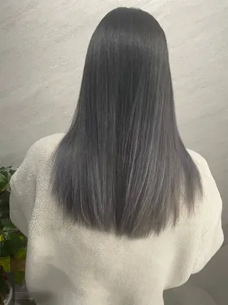 ミディアム 髪質改善×縮毛矯正 ×艶カラーNAOのヘアスタイル