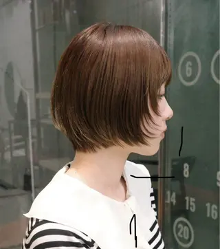 ショート 田中 里奈のヘアスタイル