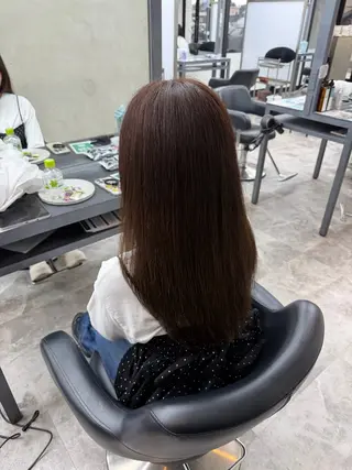 ロング 🍒暖色カラー🔥 栗俣嵐のヘアスタイル