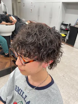 パーマ メンズ 京都河原町 メンズパーマ助川龍哉のヘアスタイル
