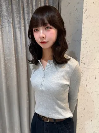 ミディアム カラー mai / linoah˚✧のヘアスタイル