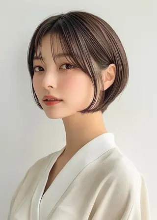 ショート 美髪×縮毛矯正 水上真由美😘のヘアスタイル
