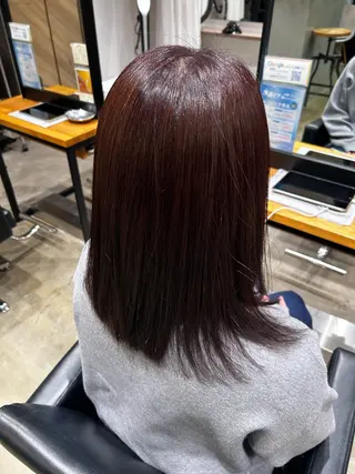 ミディアム カラー くろだ かなのヘアスタイル