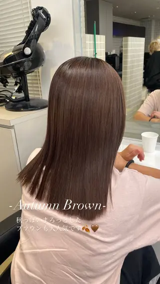 カラー 🖤透明感カラー｜ 艶髪｜レイヤーカットのヘアスタイル