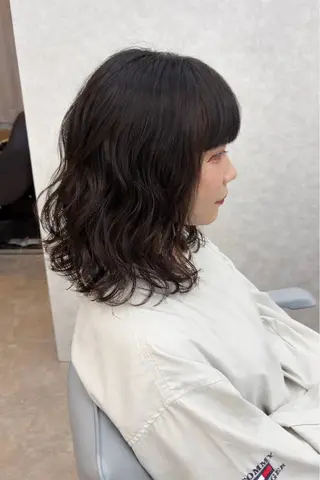 ミディアム 🧸韓国ヘア/ KURUMI🤍のヘアスタイル