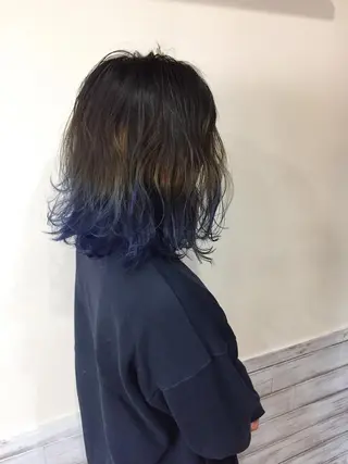 ミディアム カラー カラー特化サロン大阪 ルービック江坂/新城のヘアスタイル