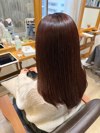 ロング RENA｜透明感 カラー×癒しスパのヘアスタイル