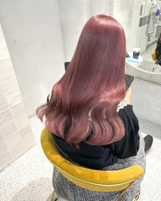 ロング ミルクティー/韓国ヘ アHaruka🎀のヘアスタイル