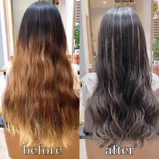 ロング カラー ハイライト／艶カラー 大河シンジのヘアスタイル