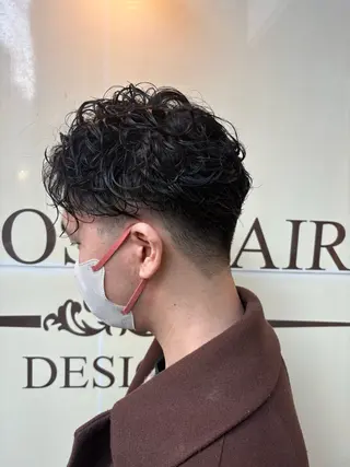 パーマ メンズ ✂︎美容室✂︎ hiroマンツーマンのヘアスタイル